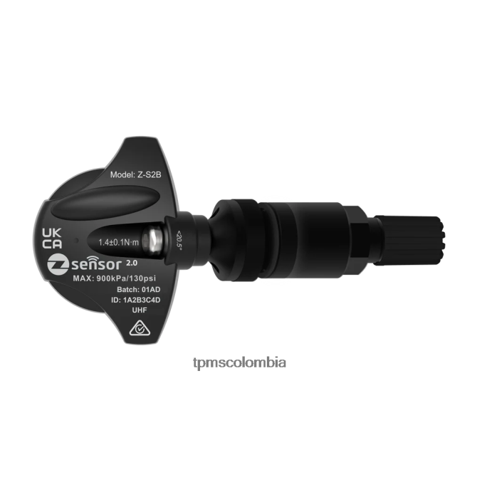 Sensor De Presión De Neumáticos Tpms - Sensor tpms de repuesto original de Jaguar - oe p/n c2d47173, fw931a159ab frecuencia 433 mhz 46TPNR1053 vástago de válvula de metal - negro